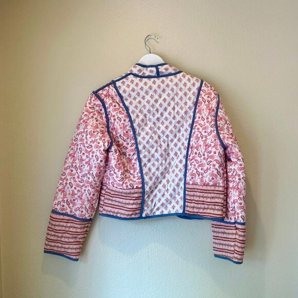 FindThy Women’s Vintage Floral Print Puffer Jacket (Women Size Small) - Picture 6 of 8